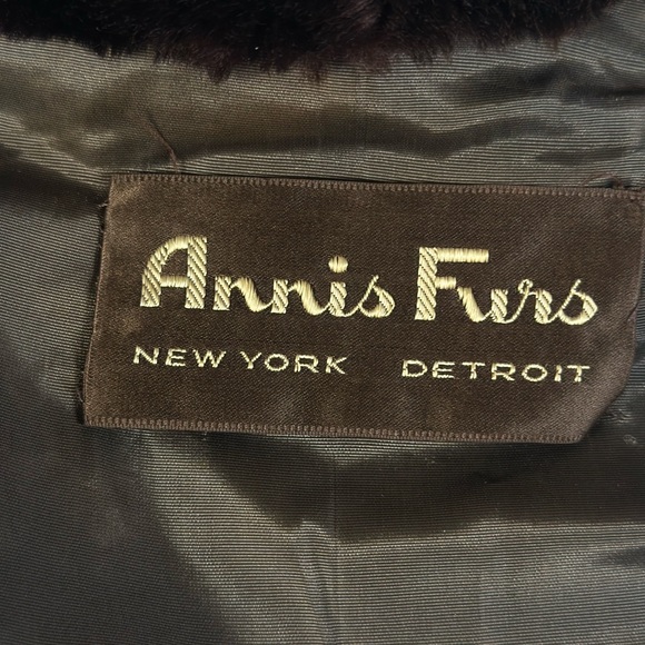 SOLD Dark Brown Annis Furs Coat - Picture 9 of 9